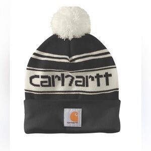 Carhartt® Ladies' Knit Pom Pom Cuffed Beanie